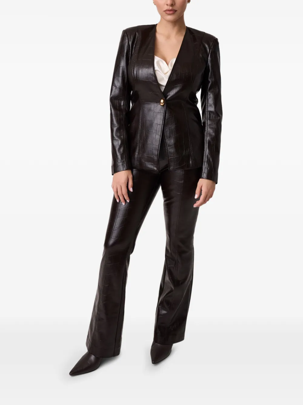 MARCIANO by GUESS faux leather blazer Bruin