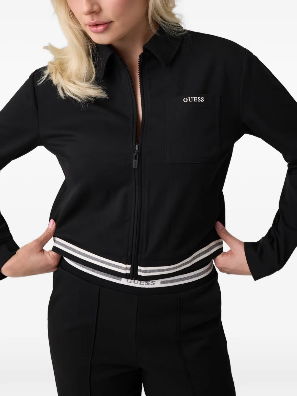 GUESS USA viscose-blend jacket - Schwarz