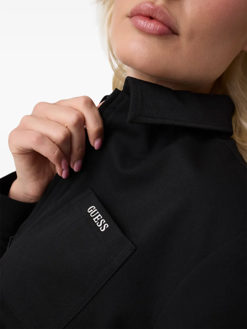GUESS USA viscose-blend jacket Zwart