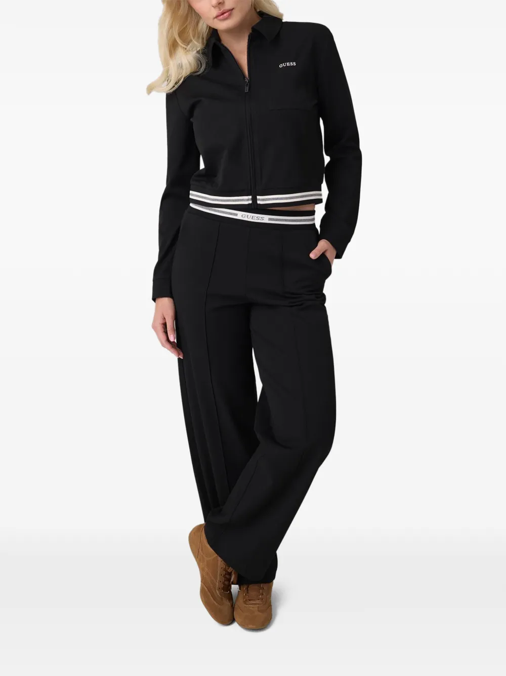 GUESS USA viscose-blend jacket Zwart