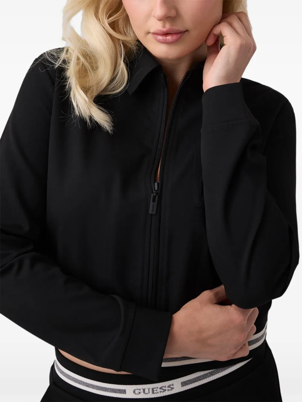 GUESS USA viscose-blend jacket Zwart