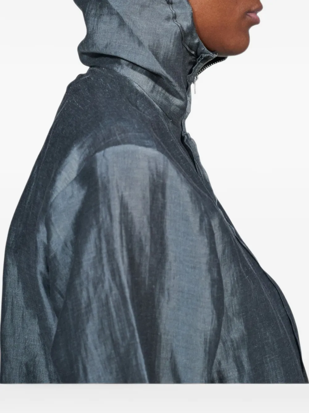 Camiel Fortgens fitted hooded jacket Grijs