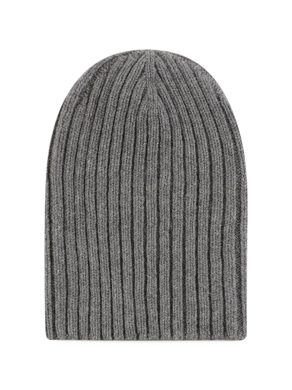 Aragona Ribbed-knit Cashmere Beanie Hat In Gray