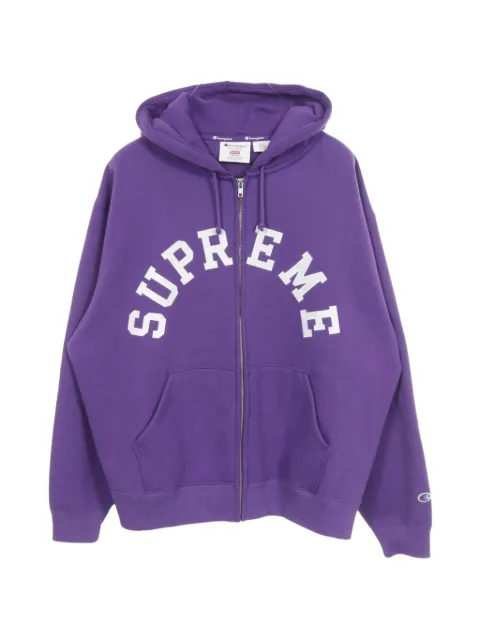 Supreme 2010s logo zip-up hoodie