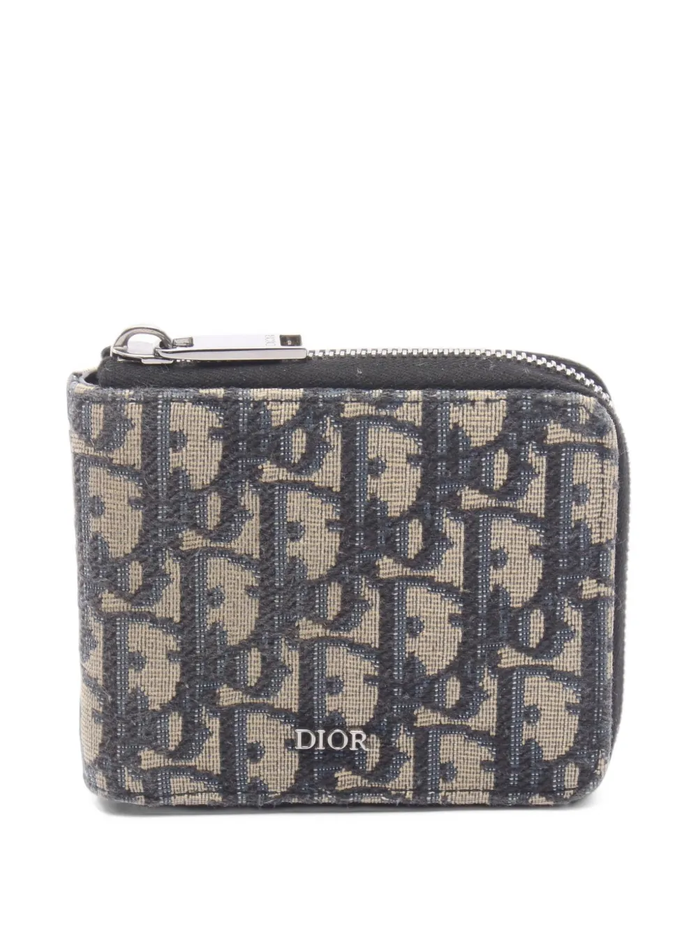 Christian Dior Pre-Owned 2010s Oblique bi-fold wallet - Blau