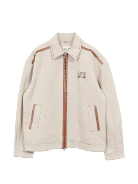 Miu Miu Pre-Owned 2010s jacquard canvas jacket