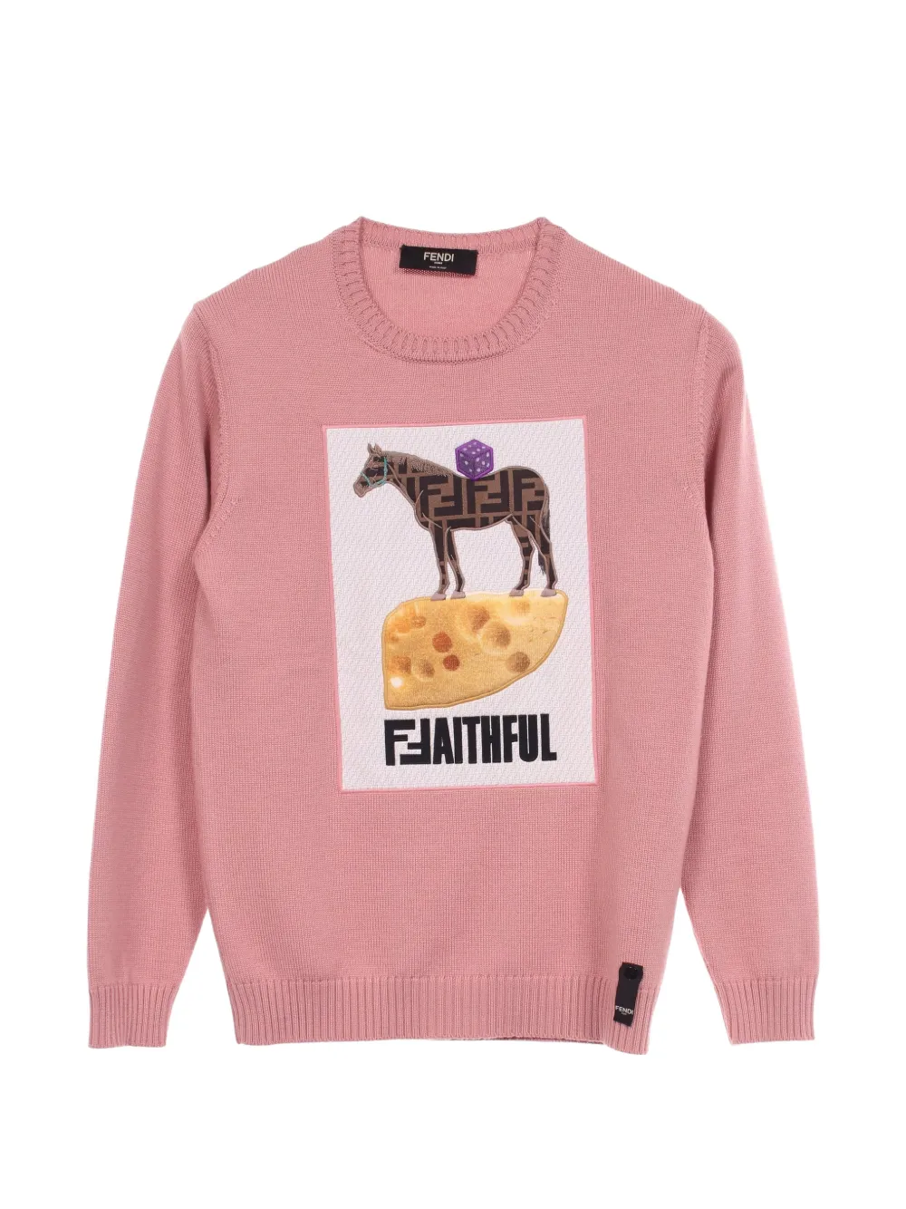 Fendi Pre-Owned 2010s Zucca knit sweater - Rosa