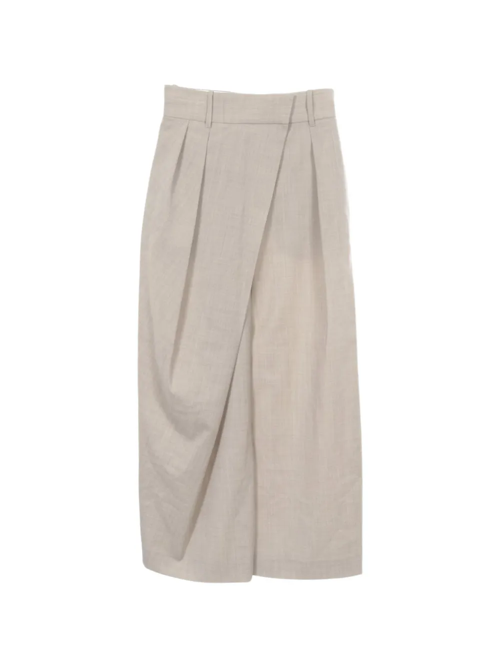 Loewe Pre-Owned 2010s wrap-style pleated trousers - Nude