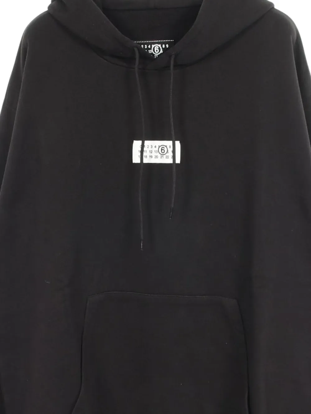 MM6 Maison Margiela 2020's Numbering logo hoodie - Nero