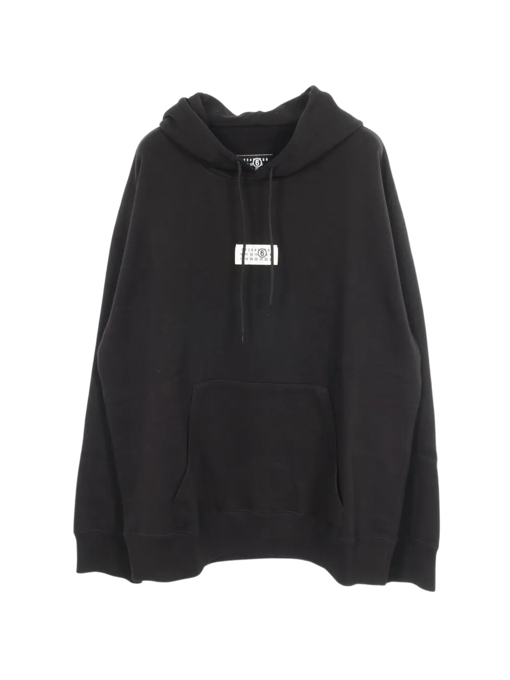 MM6 Maison Margiela 2020's Numbering logo hoodie - Nero
