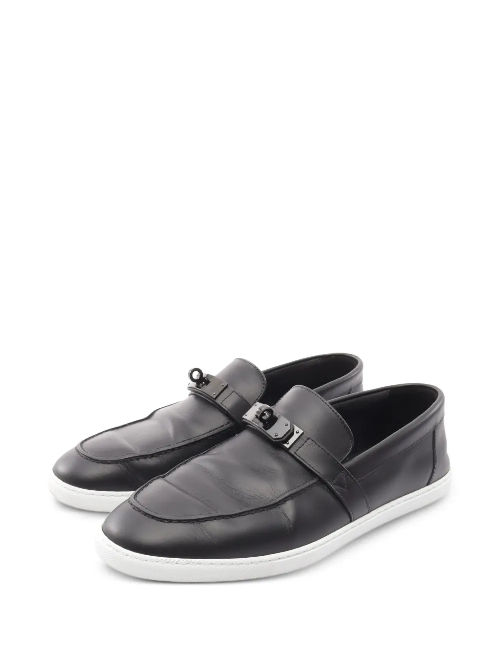 Hermès Pre-Owned 2000s Mind Kelly buckle loafers - Schwarz