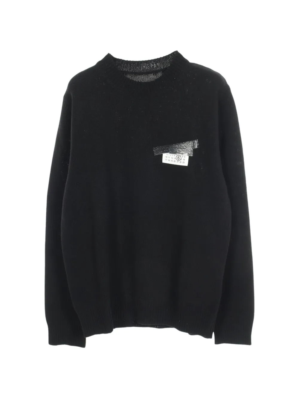 MM6 Maison Margiela 2020s Numeric-logo sweater - Nero