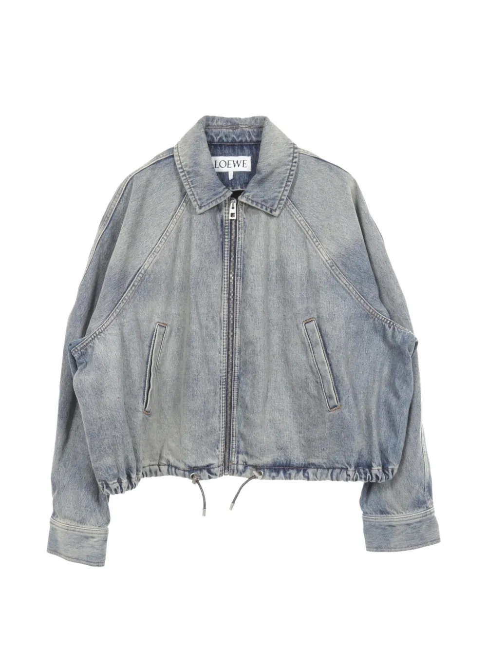 Loewe Pre-Owned 2010s zip-up denim jacket - Blau