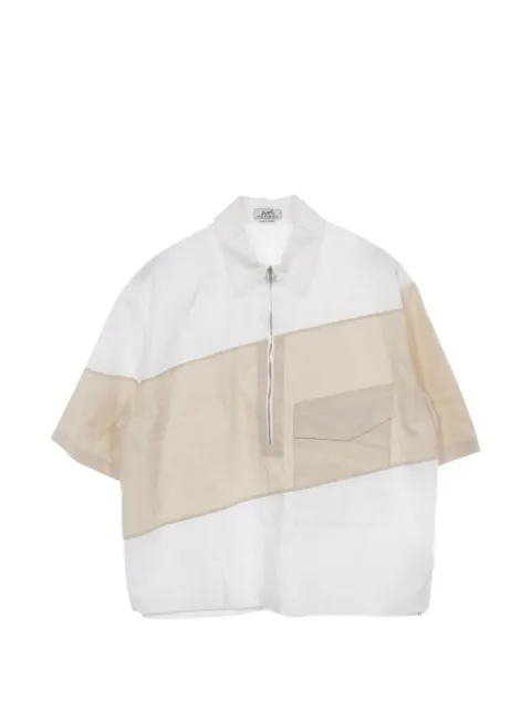Hermès Pre-Owned polo En diagonale à col zippé