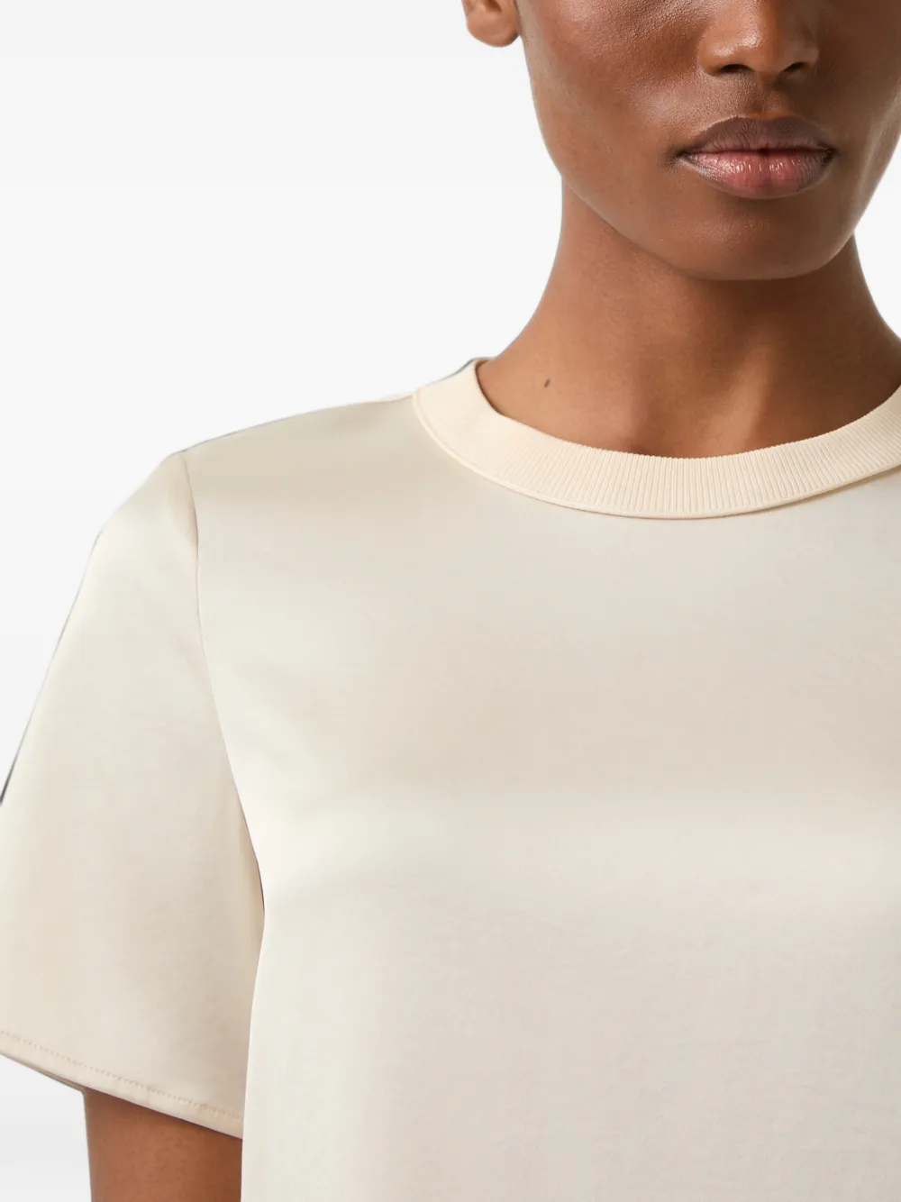 BOGNER Dylan satin T-shirt Beige
