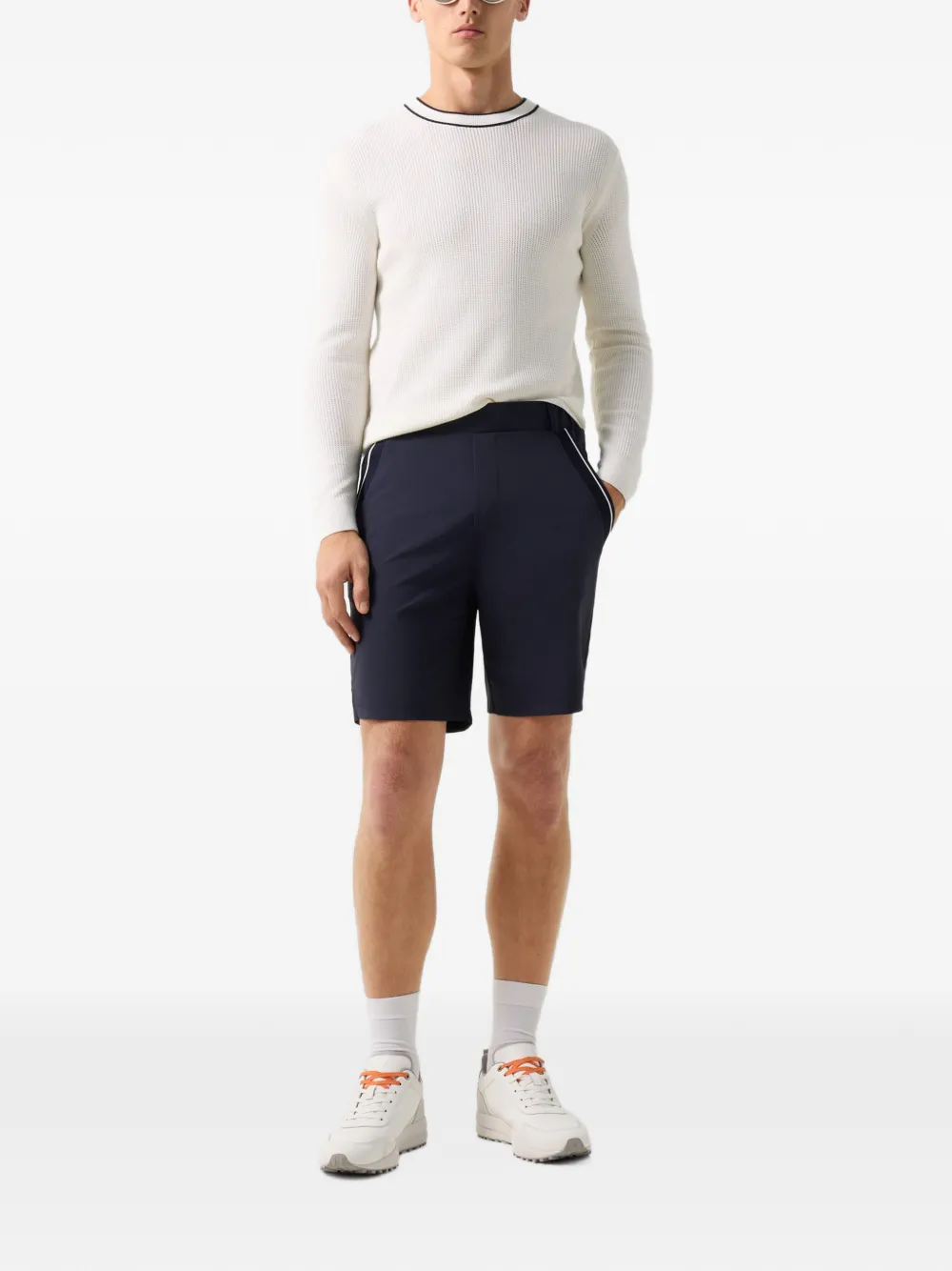 BOGNER Varan logo-print shorts Blauw
