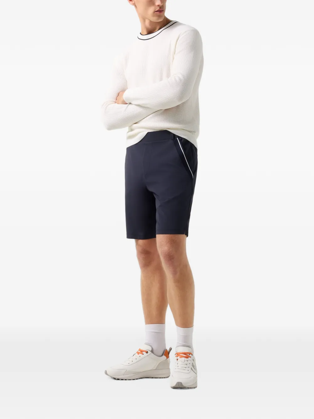 BOGNER Varan logo-print shorts Blauw