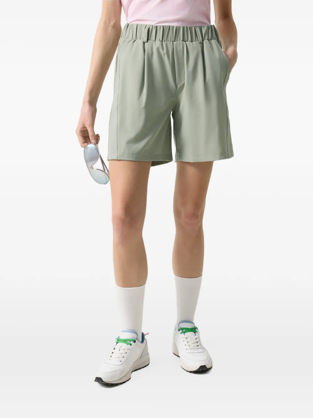 BOGNER Kary pleated performance shorts Groen