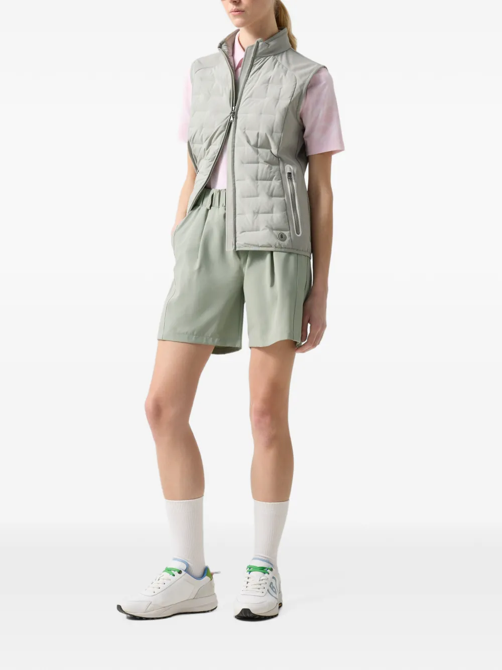 BOGNER Kary pleated performance shorts Groen