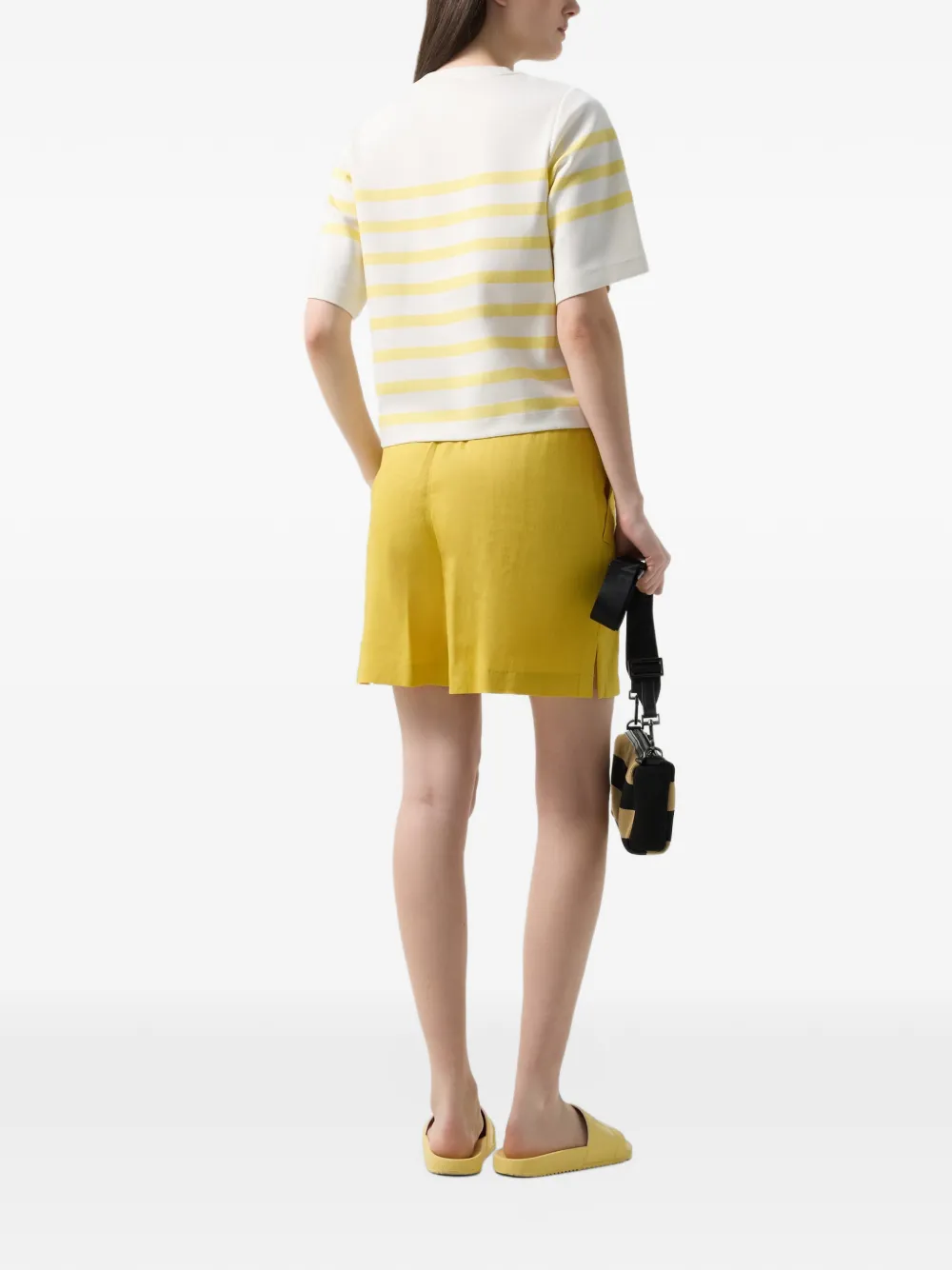 BOGNER Stacey horizontal-stripe T-shirt Wit