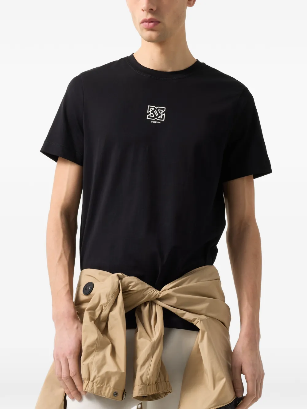 BOGNER Roc logo-print T-shirt Zwart