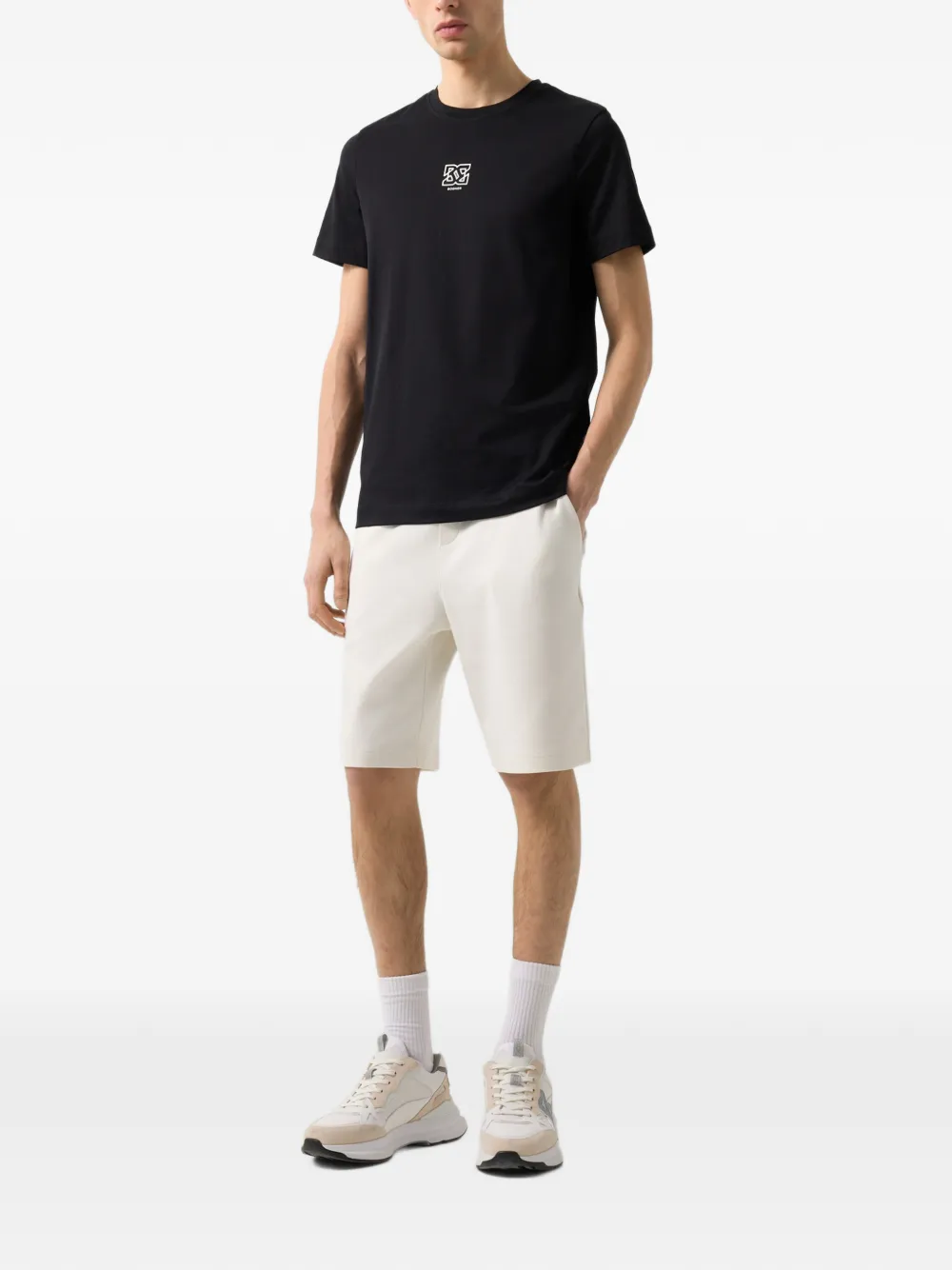 BOGNER Roc logo-print T-shirt Zwart