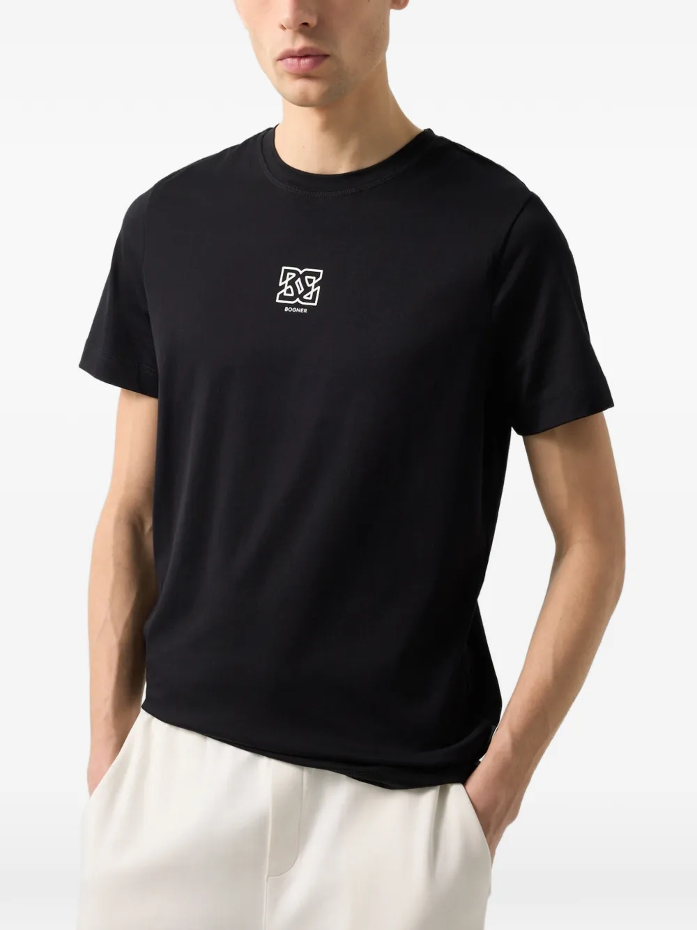 BOGNER Roc logo-print T-shirt Zwart