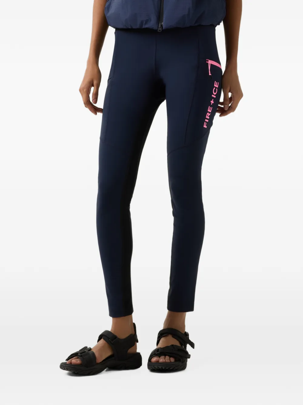 BOGNER FIRE+ICE Candra logo-print leggings Blauw