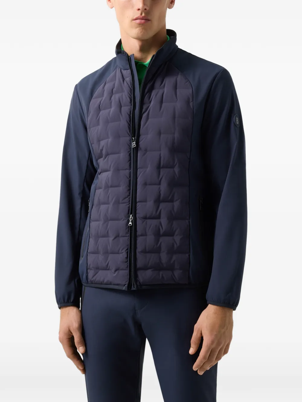 BOGNER Dajan quilted hybrid jacket Blauw