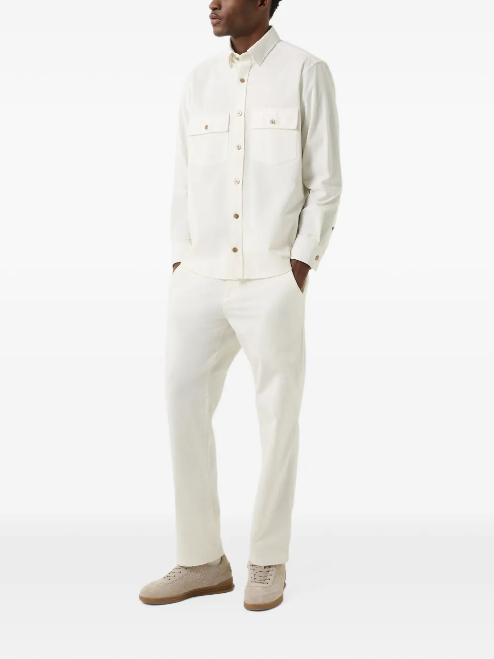 BOGNER Marcus corduroy trousers Wit