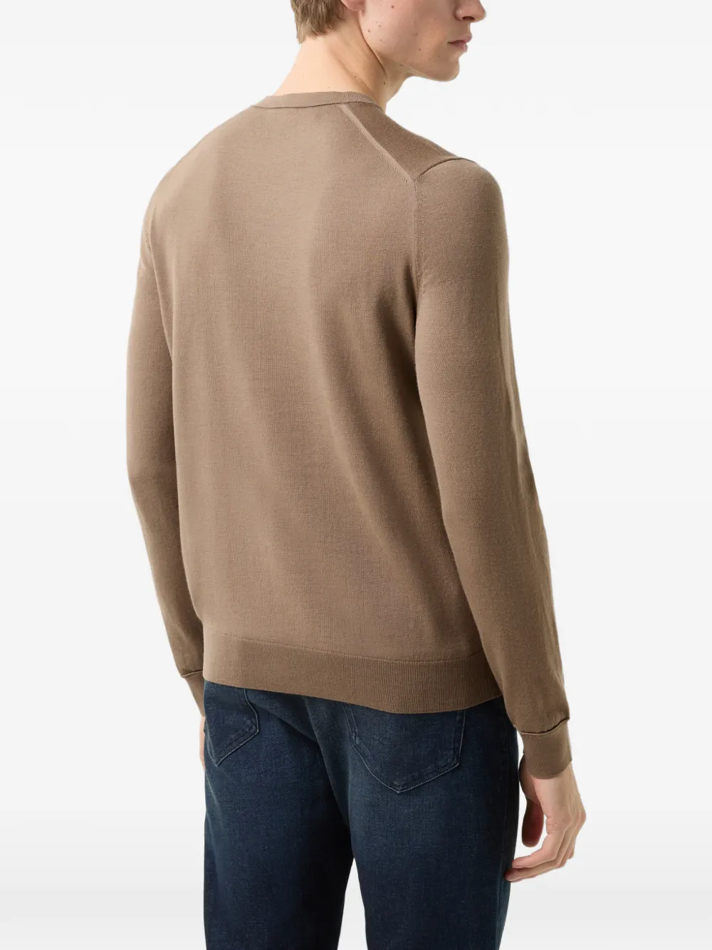 BOGNER Ole ottoman-detail sweater Bruin