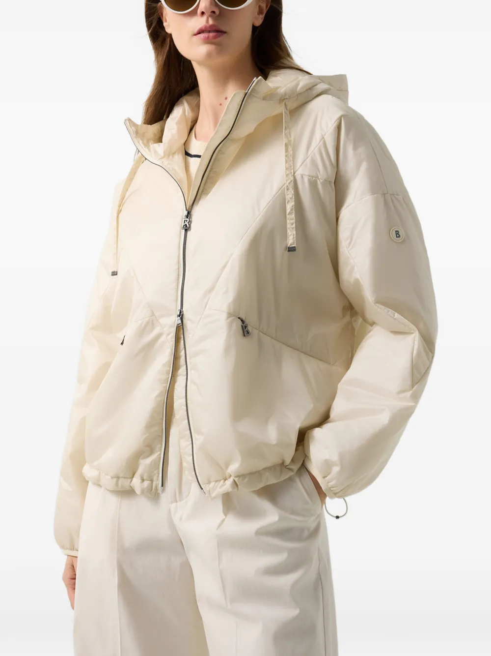 BOGNER Beryll Steppjacke mit Ripstop-Kapuze - Nude