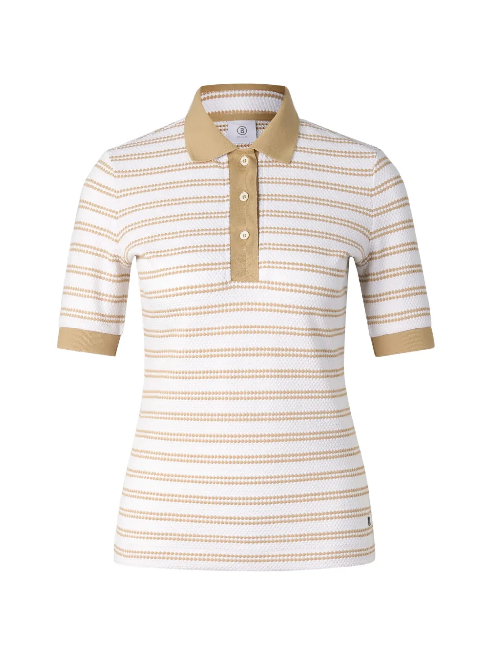 BOGNER Wendy striped polo shirt Wit
