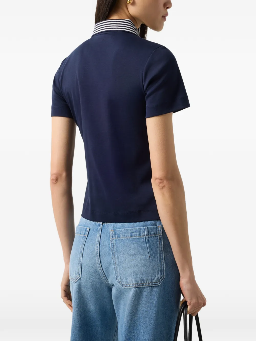 BOGNER Peppa zip-up polo top Blauw