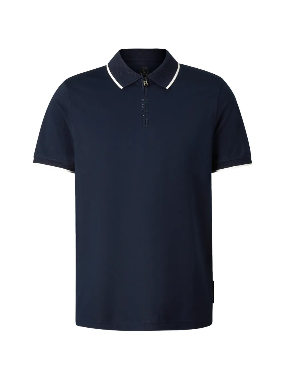 BOGNER Timo piqué-knit polo shirt Blauw