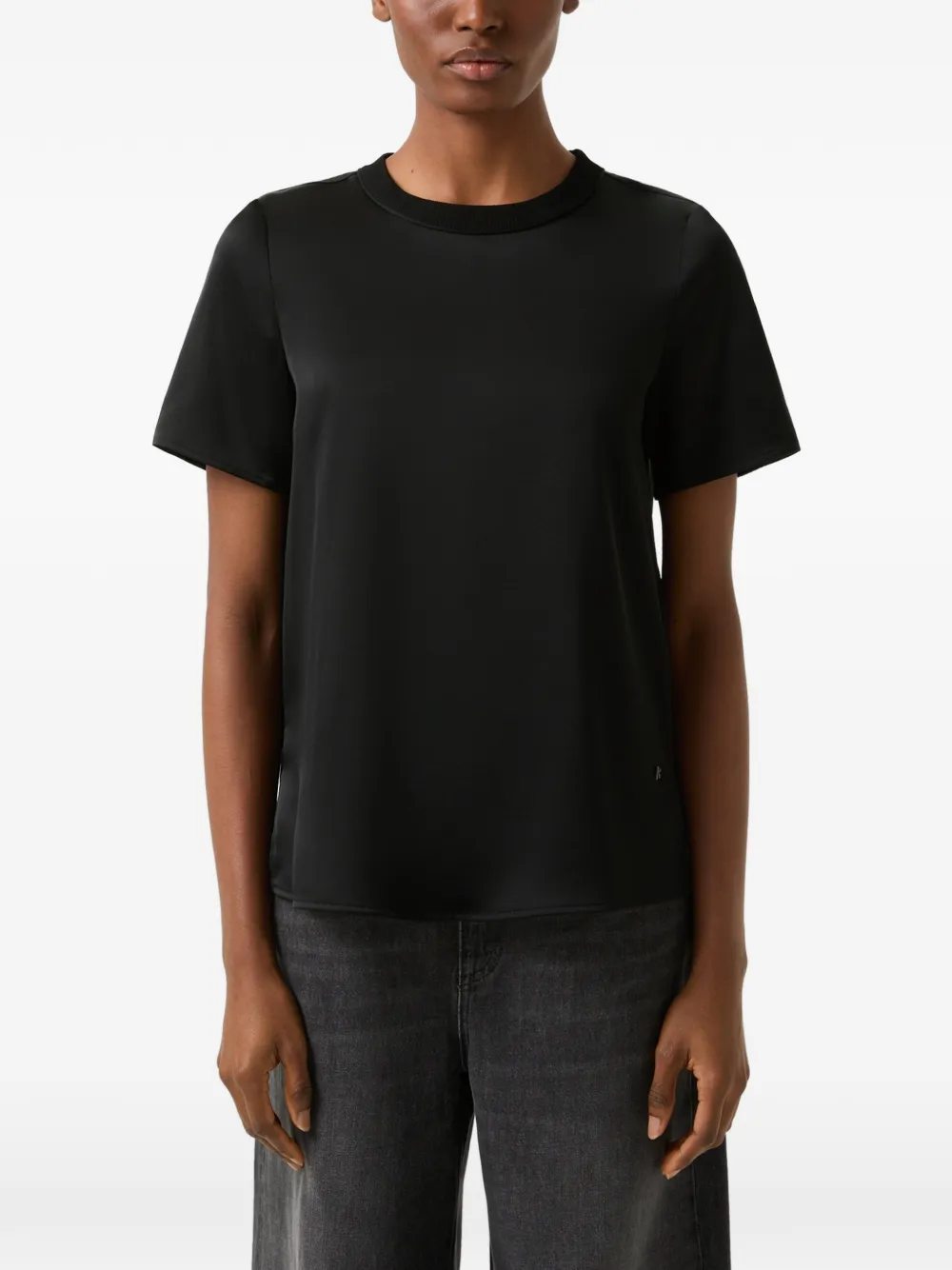 BOGNER Dylan satin T-shirt Zwart