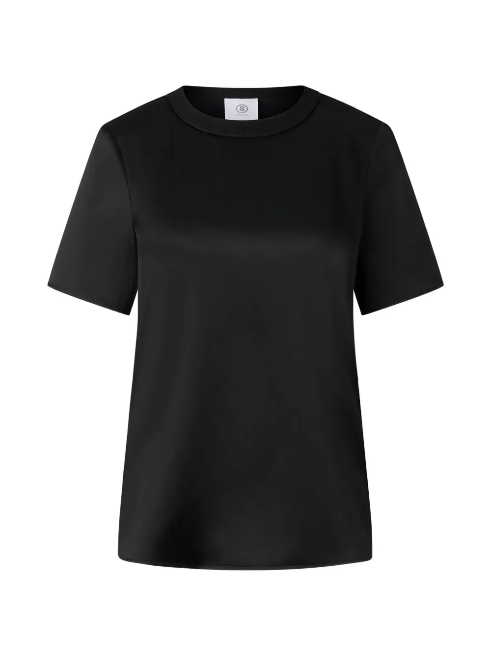 BOGNER Dylan satin T-shirt Zwart