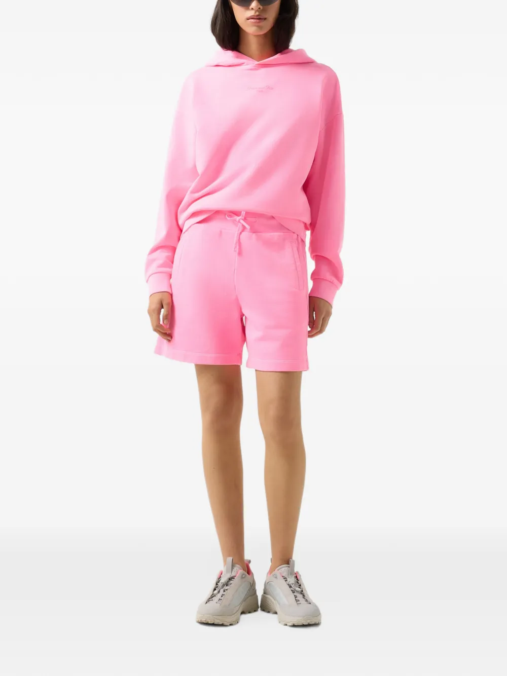 BOGNER FIRE+ICE Inna drawstring-waist shorts Roze