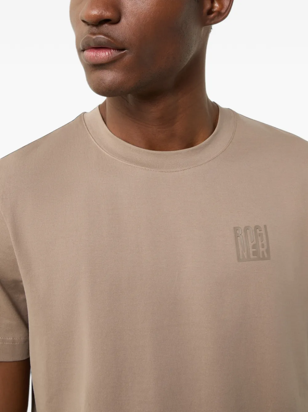 BOGNER Ryan logo-patch T-shirt Bruin