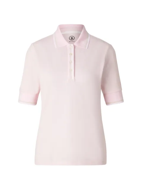 BOGNER Funktons Elenor striped-trim performance polo shirt