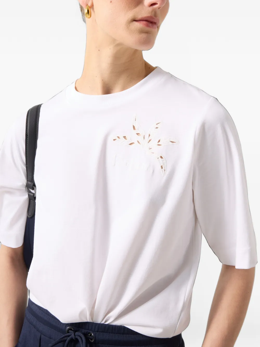 BOGNER Dorothy embroidered logo-lettering T-shirt Wit