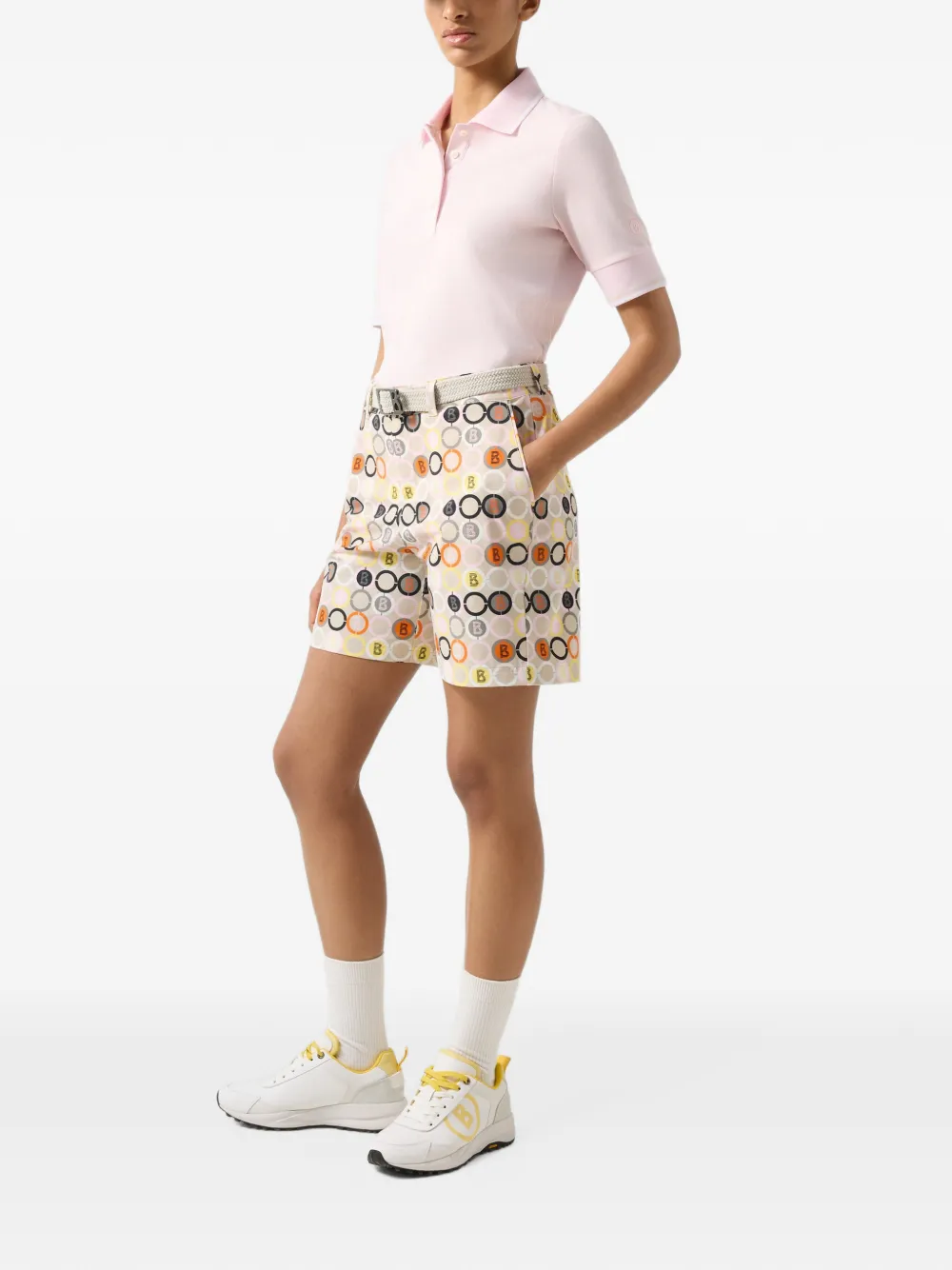 BOGNER Eleni logo-print shorts Beige