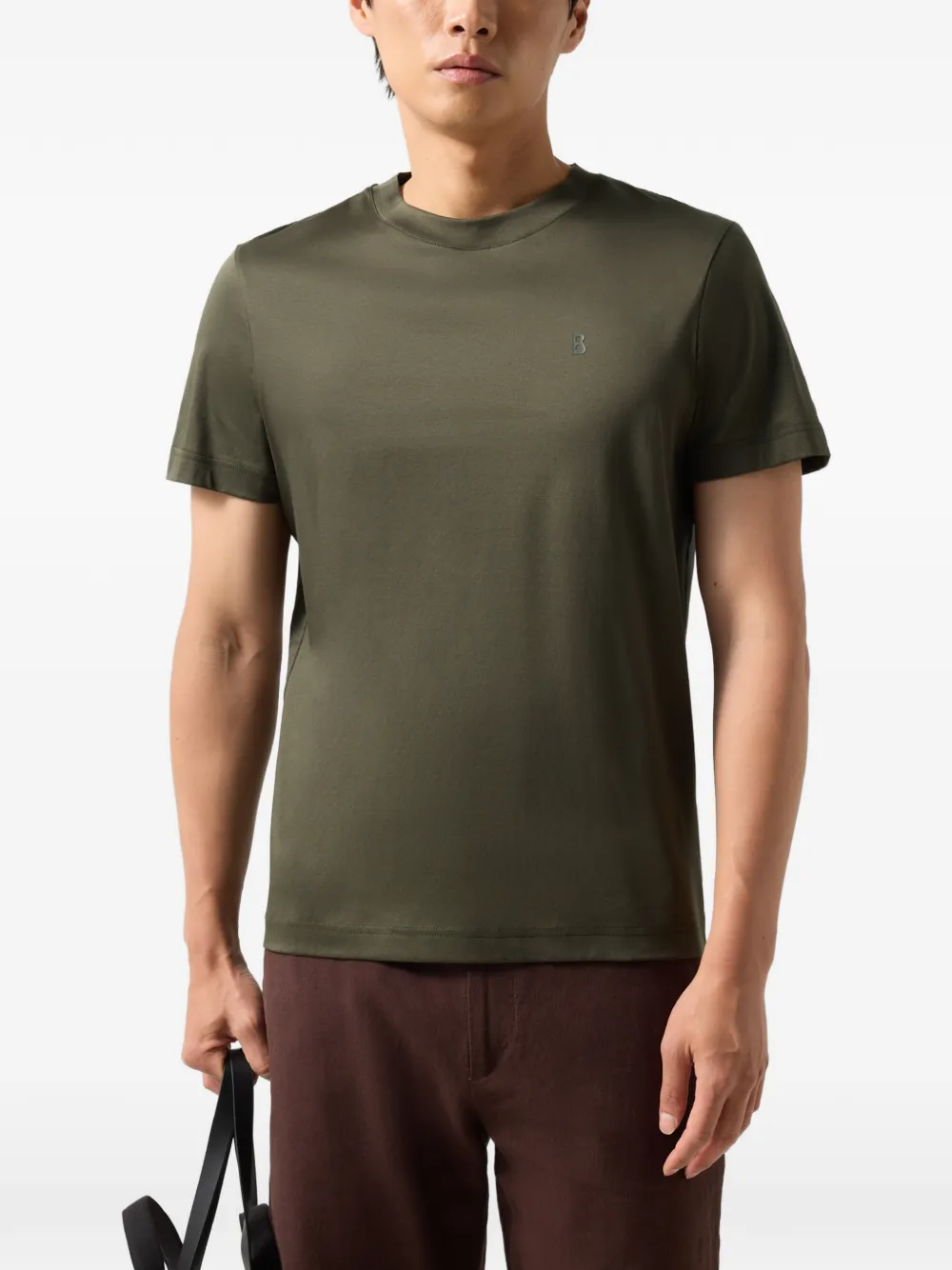 BOGNER Ryan logo-print T-shirt Groen
