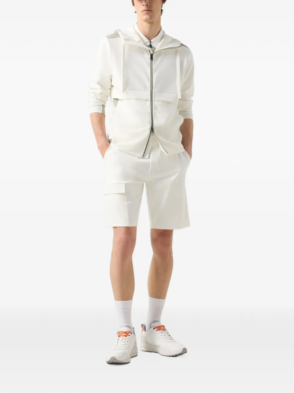 BOGNER Ernesto panelled performance jacket Wit