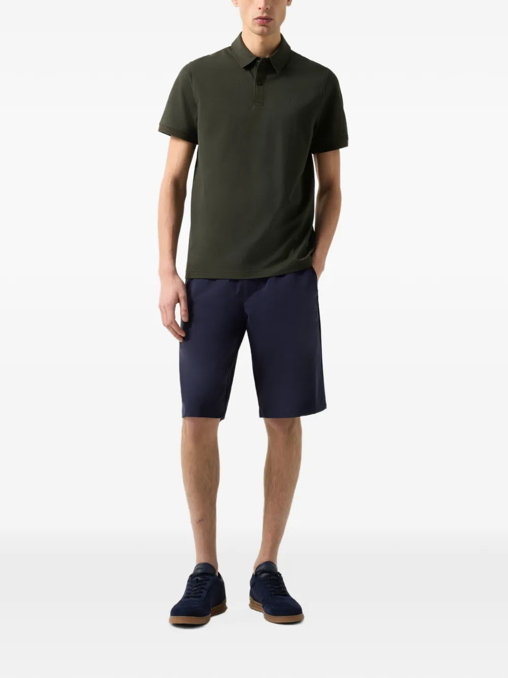 BOGNER Timo logo-print polo shirt Groen