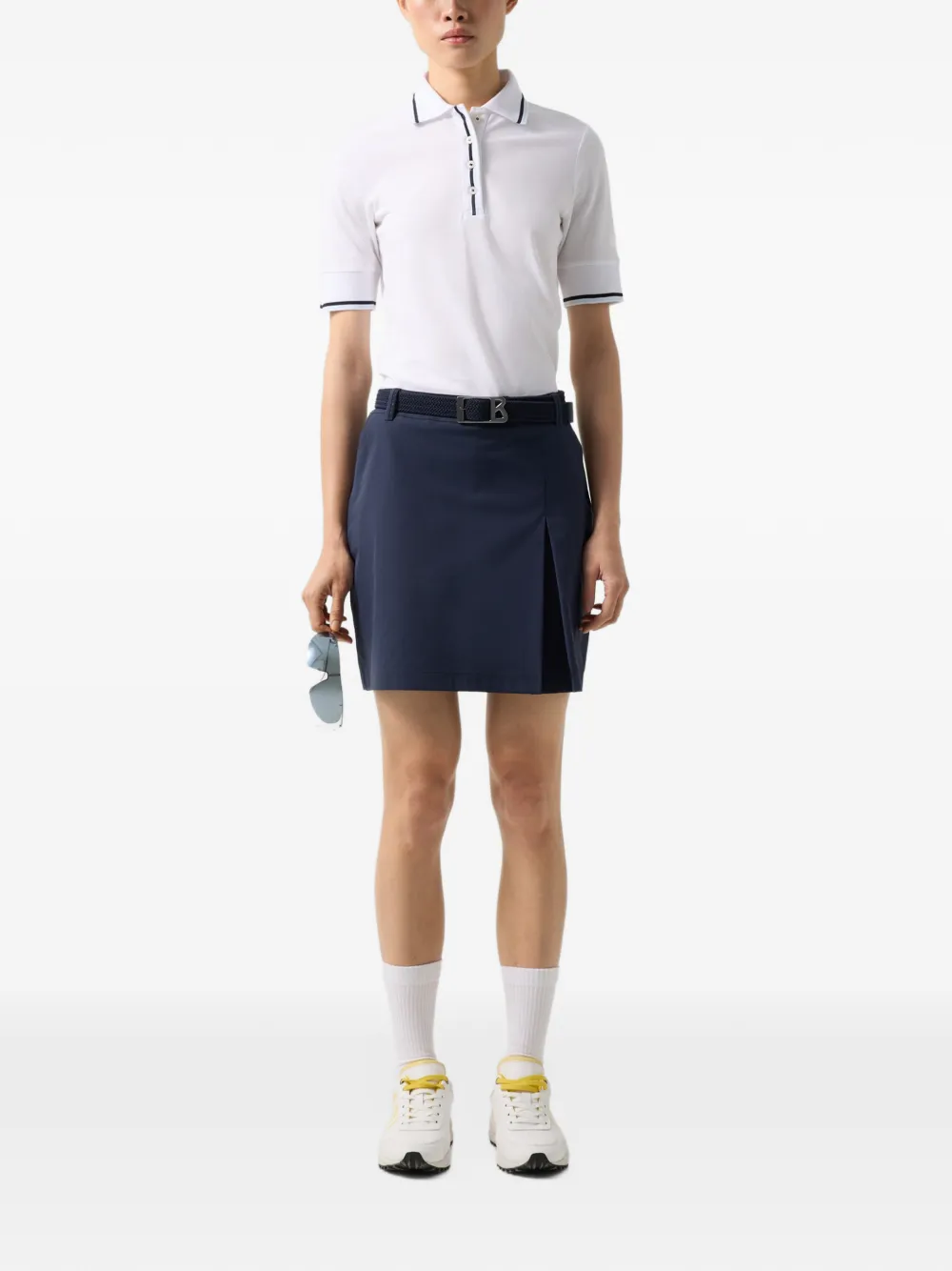 BOGNER Milia pleated mini shorts Blauw