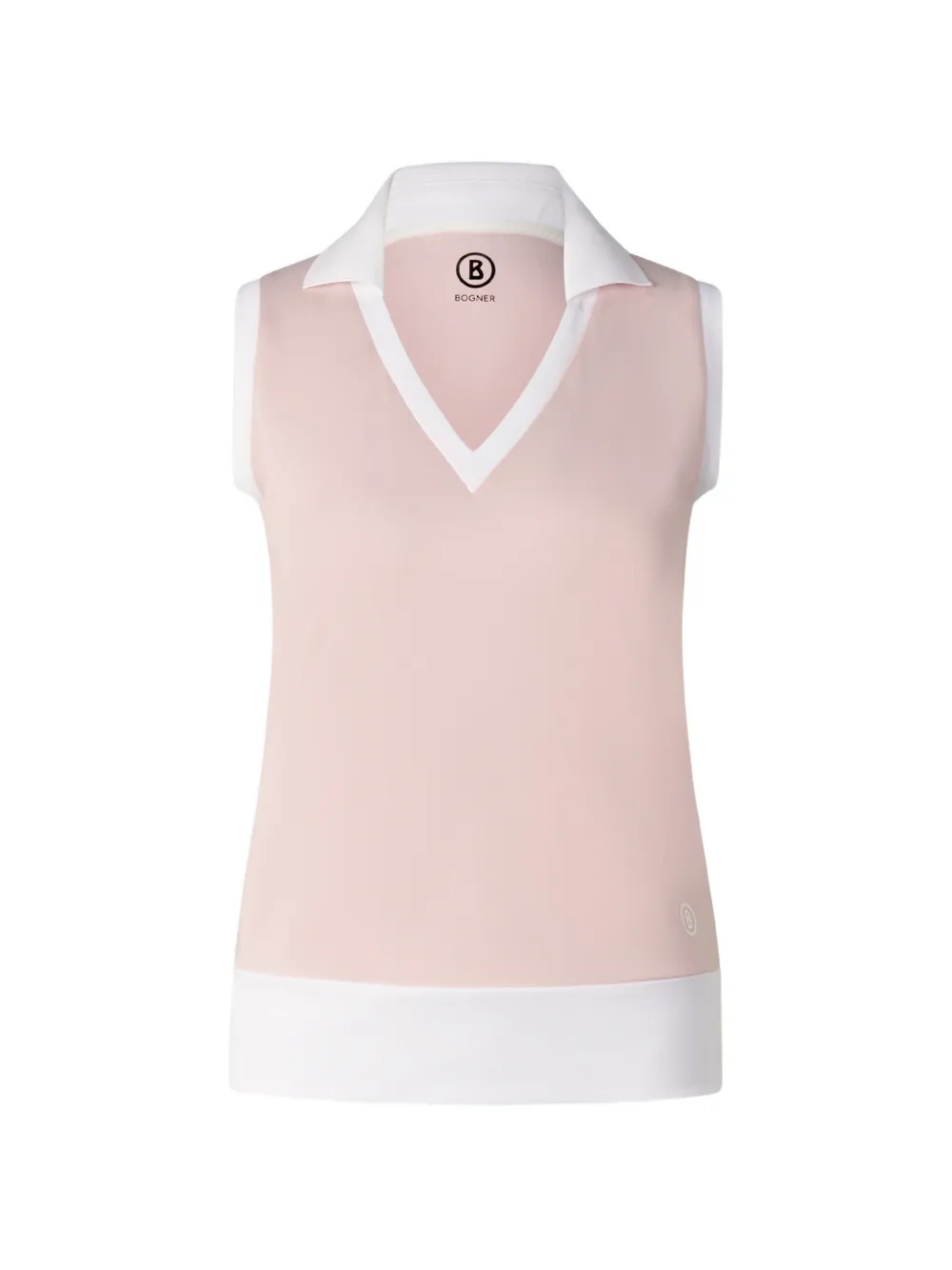 BOGNER Alysha piqué-polo performance tank top - Rosa