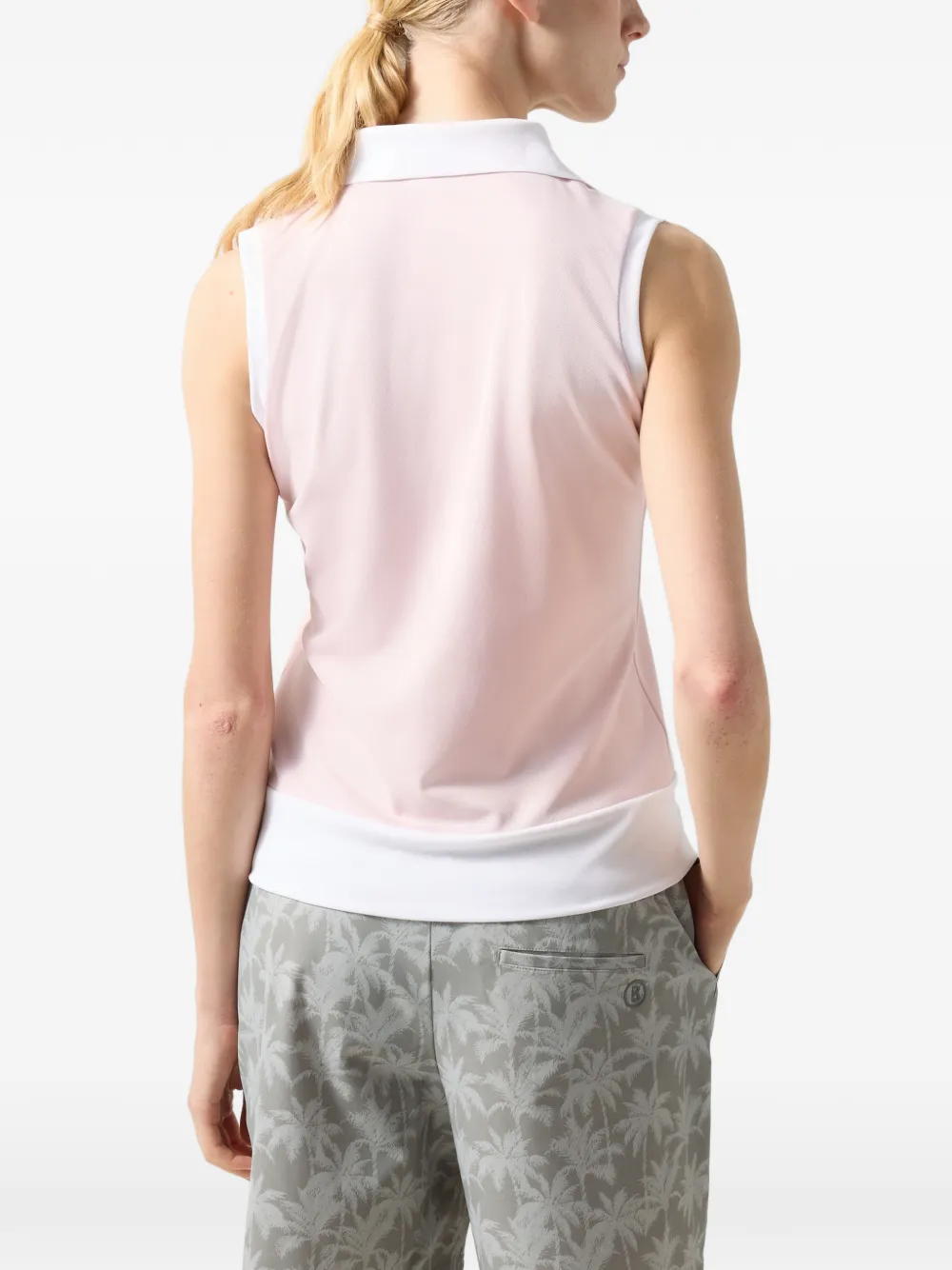 BOGNER Alysha piqué-polo performance tank top Roze