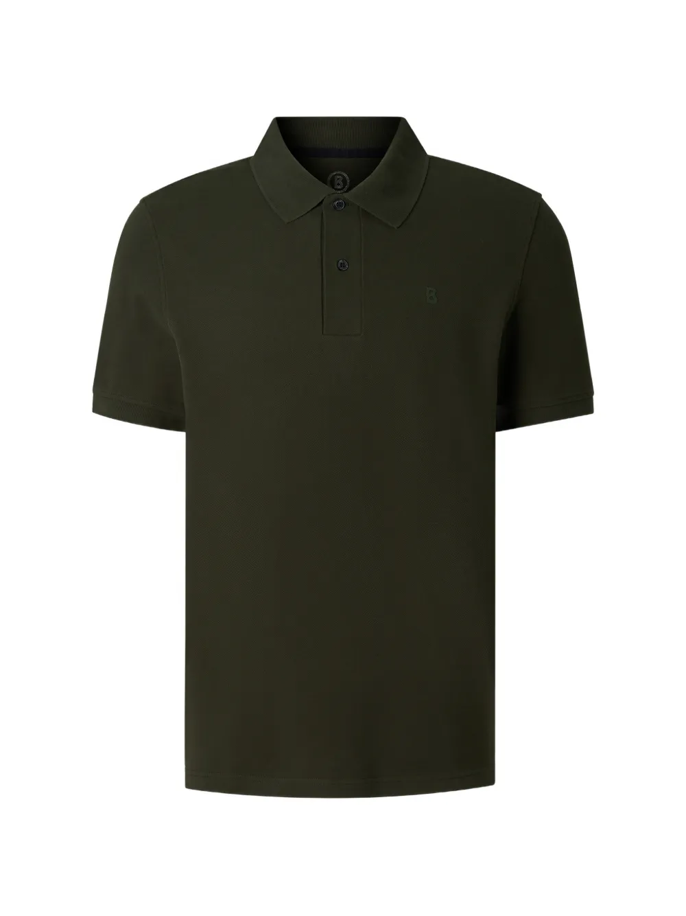 BOGNER Fion logo-print piqué polo shirt Groen