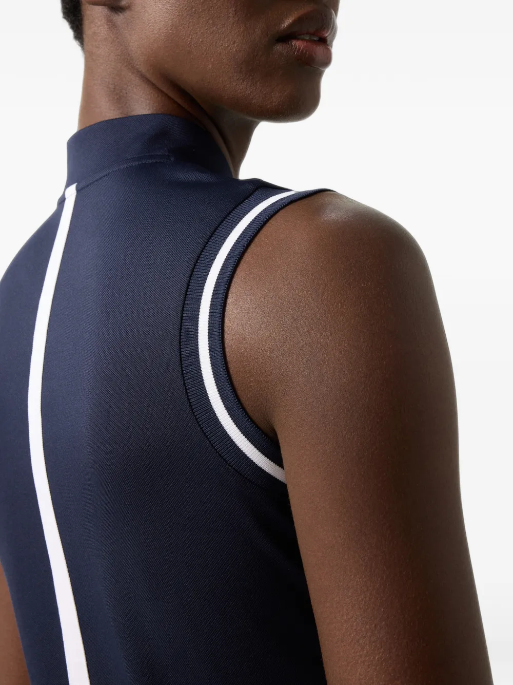 BOGNER Evi piqué-polo performance tank top Blauw